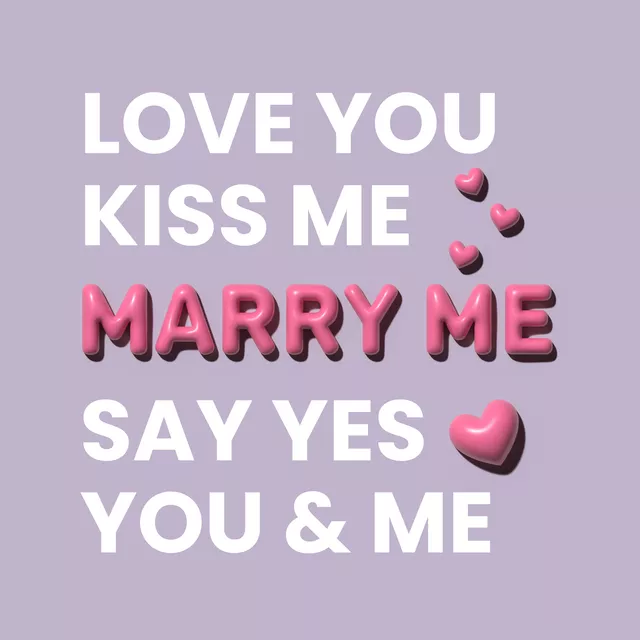 Kissen Marry Me
