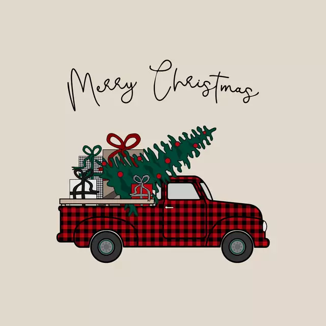 Servietten Merry Christmas Pickup