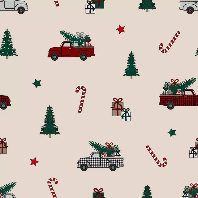 Servietten Merry Christmas Pattern