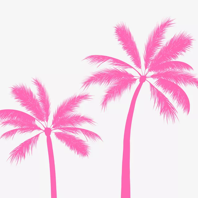 Geschirrtücher Tropical Palms hot pink