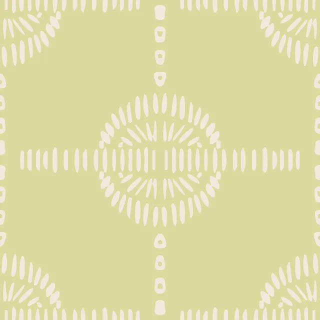 Kissen Circle Tile Green