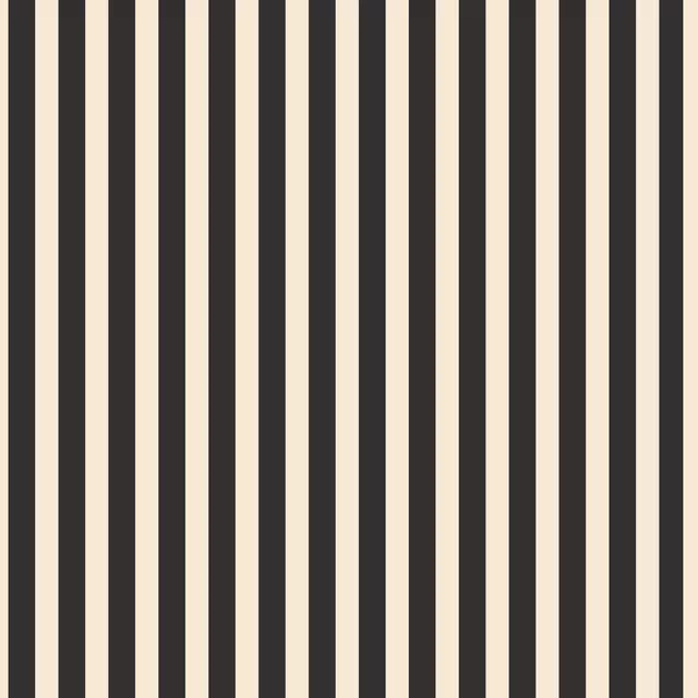 Dekovorhang Beige Black Stripes