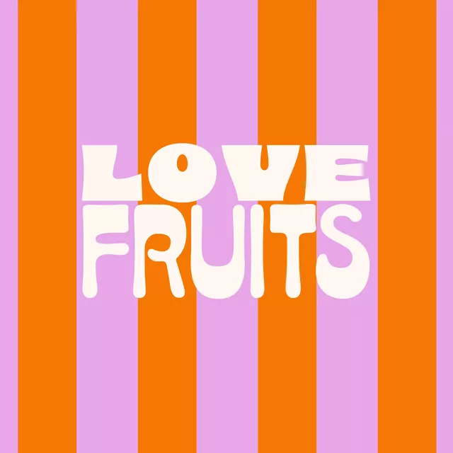 Kissen love fruits stripes