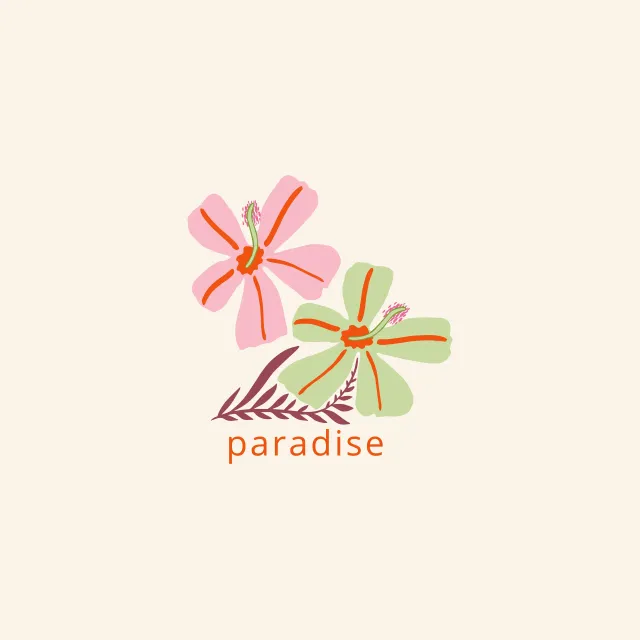 Paradise Grün Rosa