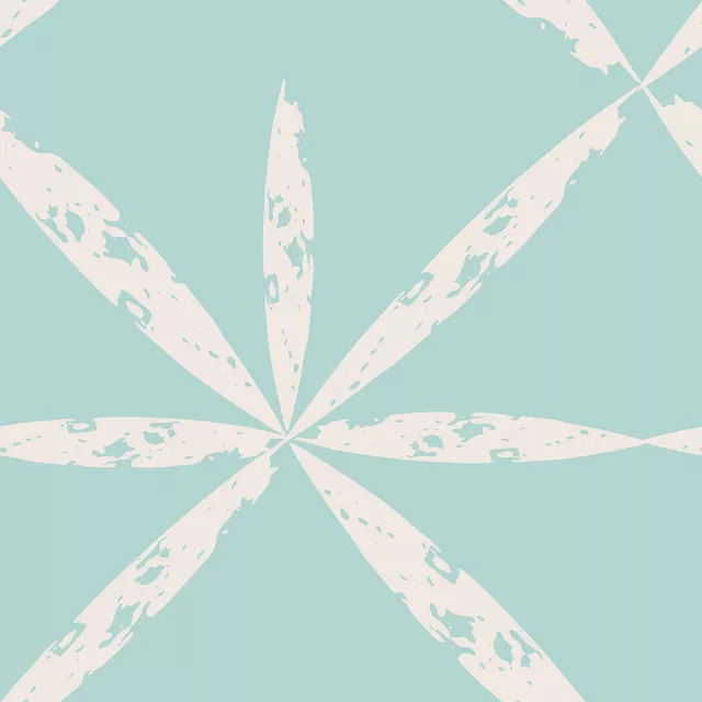 Tischdecke Boho Star Brush Türkis