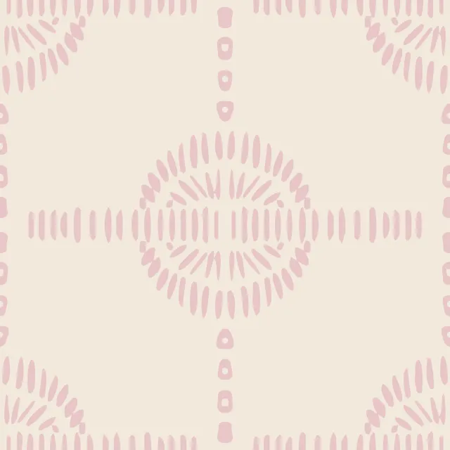 Dekovorhang Circle Tile Rosa