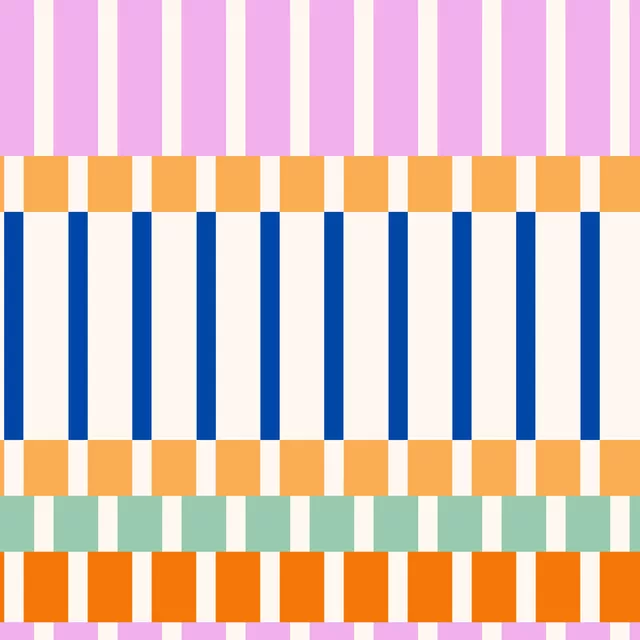 Bankauflage summer stripes mix