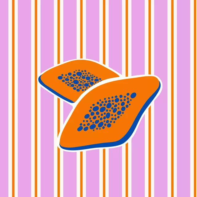 Servietten papaya stripes