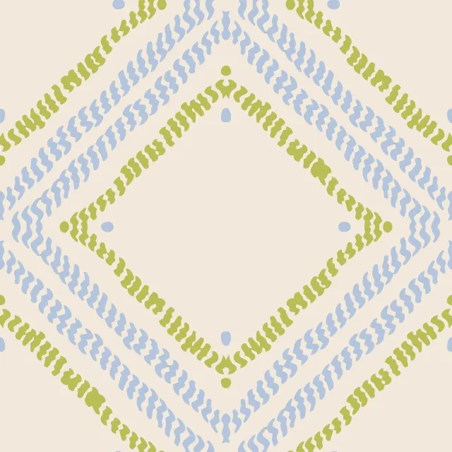 Kissen Dashed Diamond blue