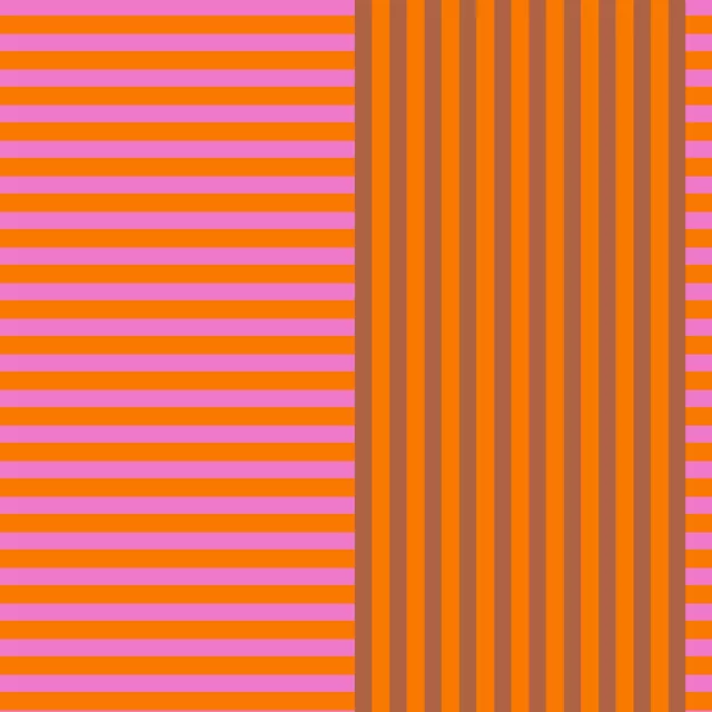 Kissen Streifen Pink Orange