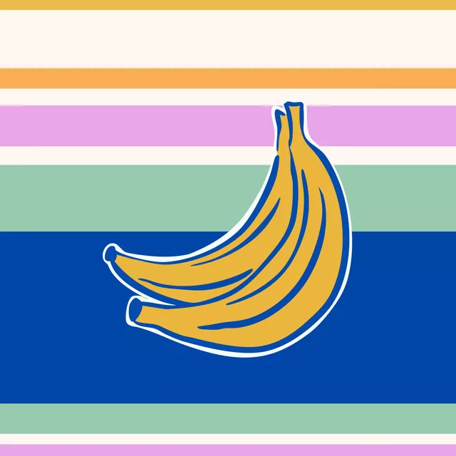 Kissen banana stripes