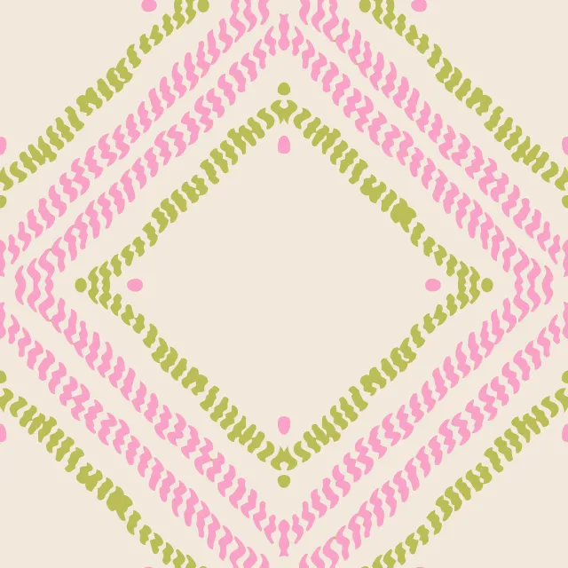 Tischset Dashed Diamond pink