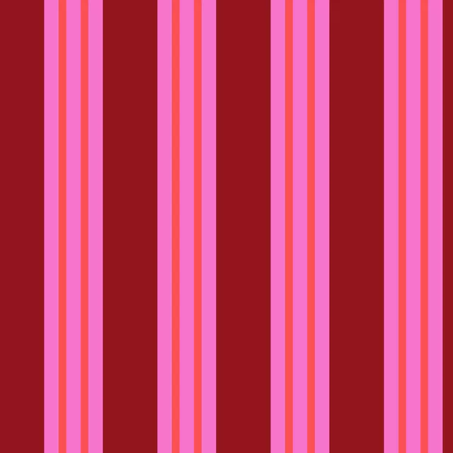 Kissen Festliche Streifen Rot Pink