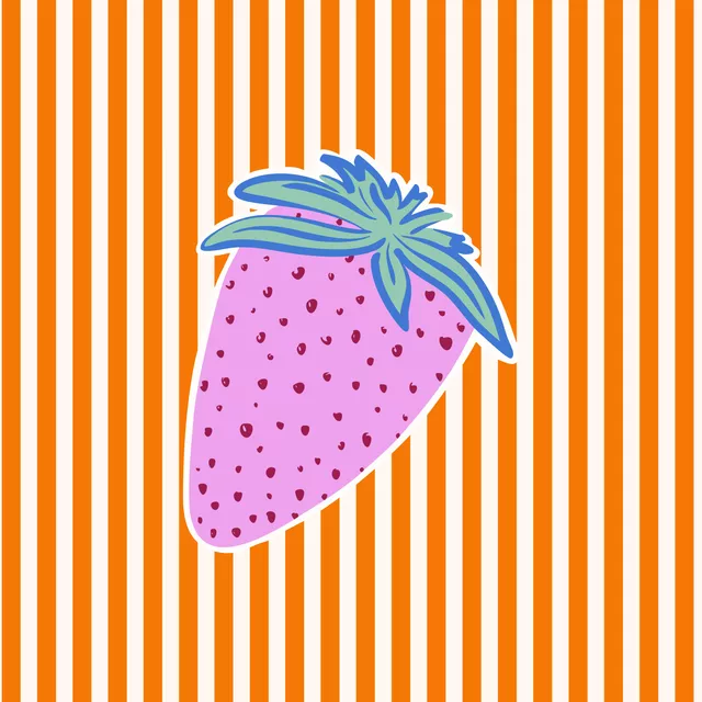 Tischset Strawberry Stripes