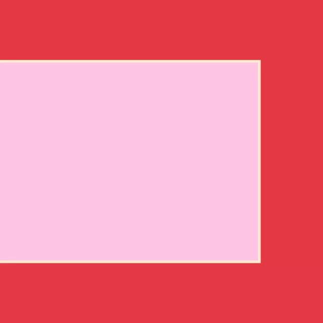 Tischset Blockrahmen rosa rot
