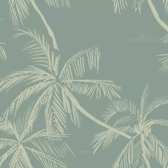 Kissen Blueprint Palms sage