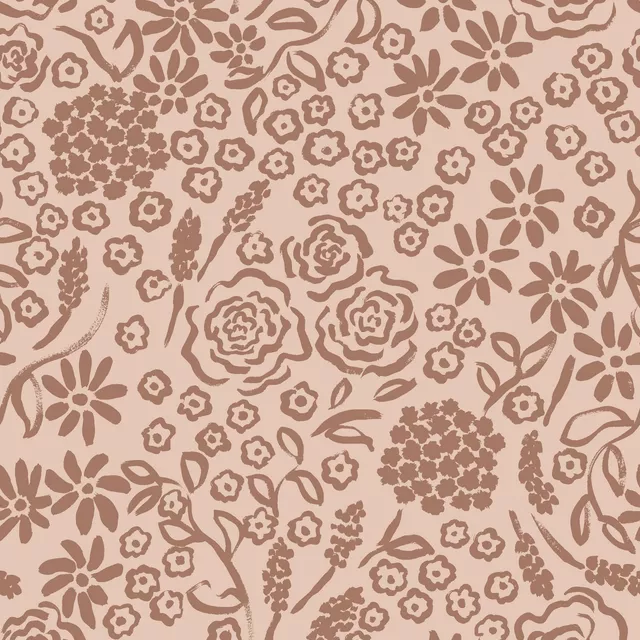 Kissen Blütentraum in Mocha Mousse