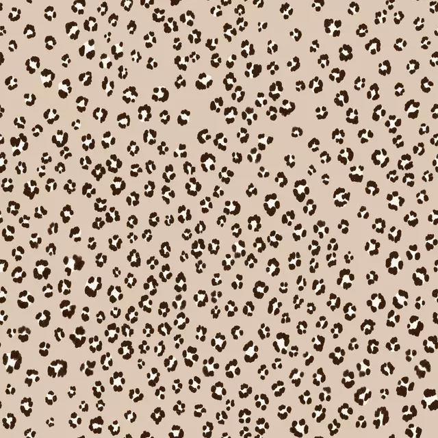Kissen Leopard Flowers tan