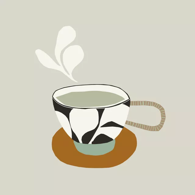 Tischset Tasse Tee