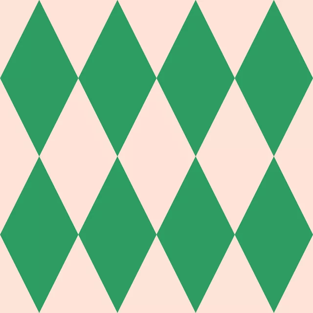 Sitzkissen Argyle grün rosa
