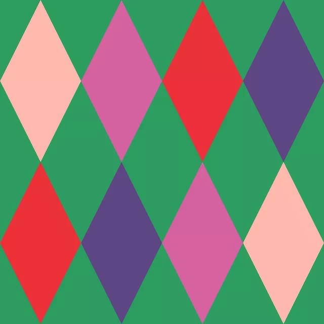 Sitzkissen Argyle bunt