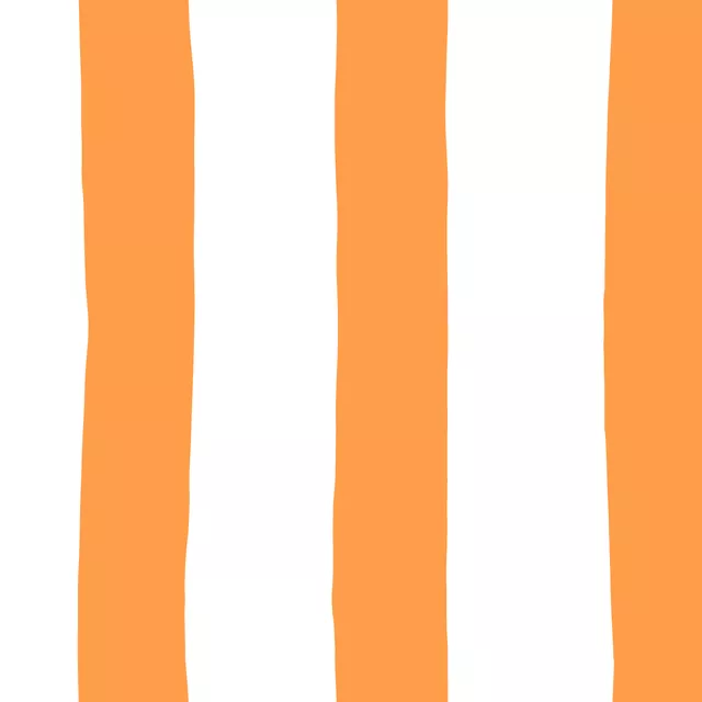 Kissen Markise orange weiß