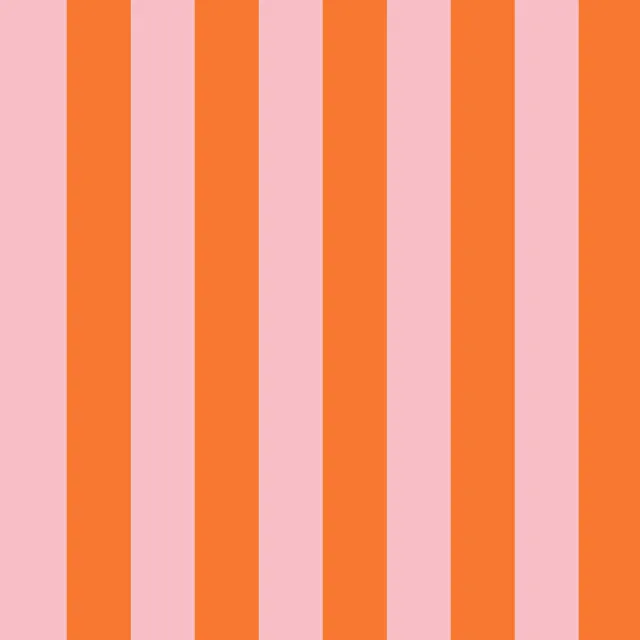 Bettwäsche Blockstreifen rosa orange