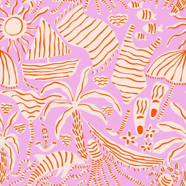 Kissen Urlaub rosa