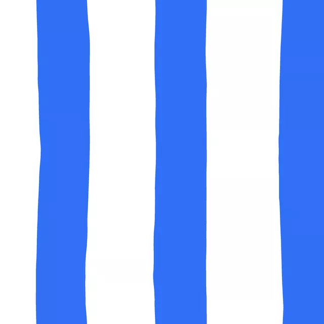 Kissen Markise blau weiß