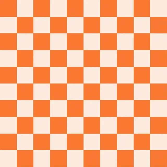 Kissen Love Chess orange puder