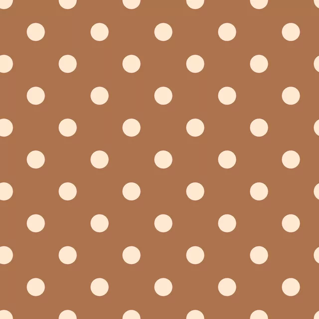 Kissen Polka Dots braun