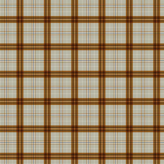 Dekovorhang Karo braun beige