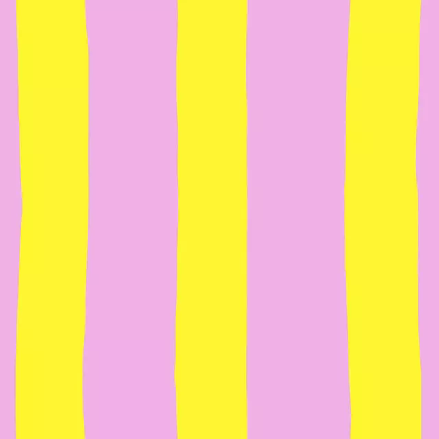 Tischdecke Streifen rosa gelb