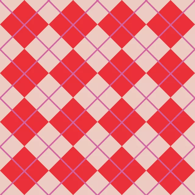 Bankauflage Argyle
