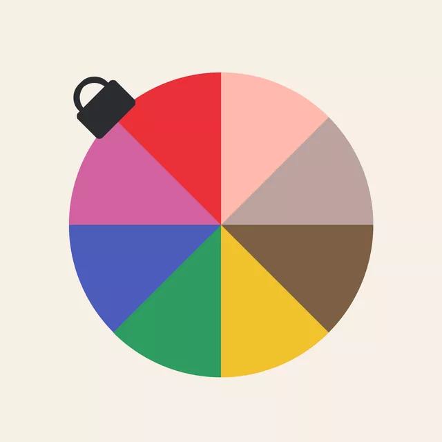 Servietten Regenbogen Kugel