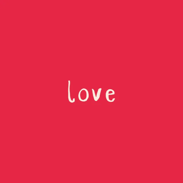Kissen Love Love rot