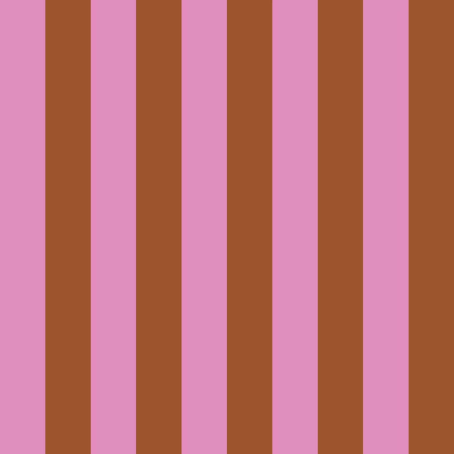 Kissen Blockstreifen Braun Pink