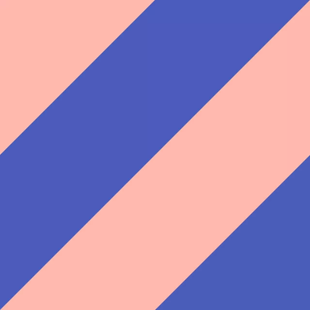 Bodenkissen Diagonale blau lachs
