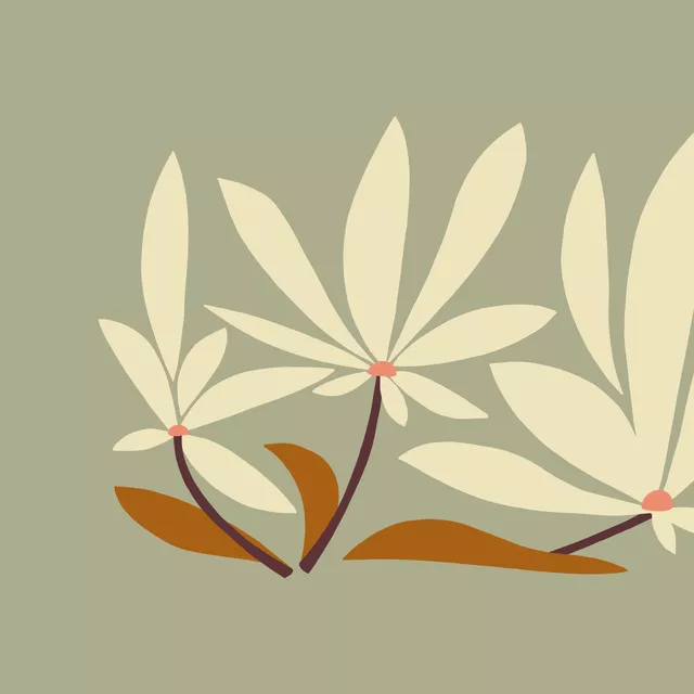 Kissen Drei Blumen