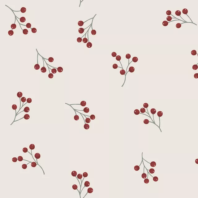 Tischläufer Winterbeeren rot