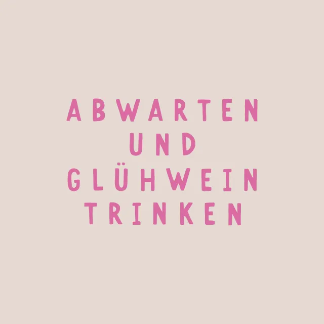 Geschirrtücher Glühwein trinken pink beige