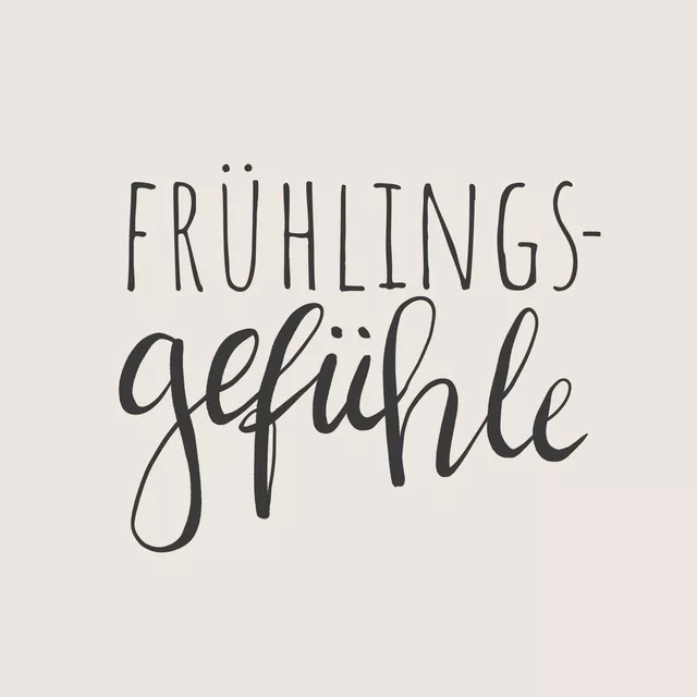 Kissen Frühlingsgefühle beige