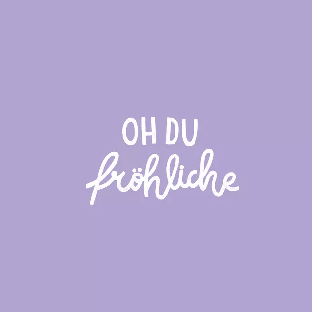 Geschirrtücher Oh du Fröhliche Lila