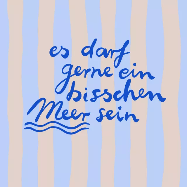 Tischset Bisschen Meer Streifen