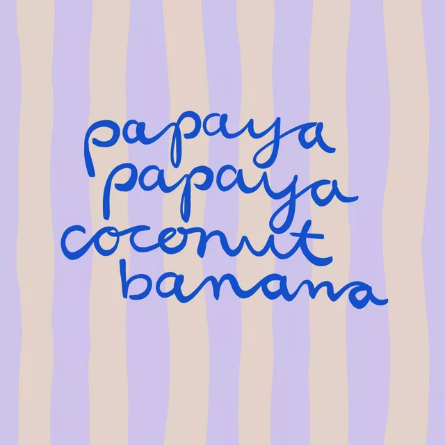 Tischset Papaya Coconut Banana