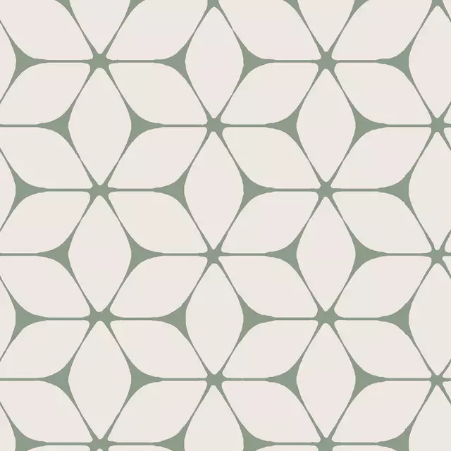 Geschirrtücher Floral Tiles green
