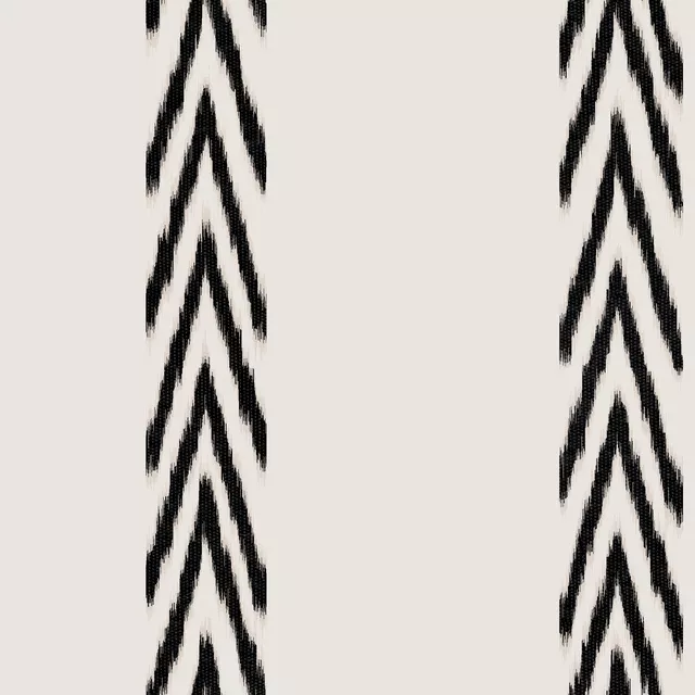 Tischläufer Stripes Ikat Black
