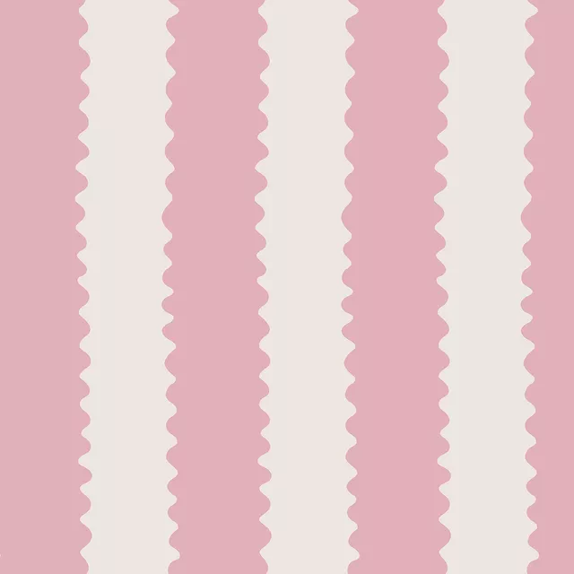 Kissen Streifen Wellen rosa beige