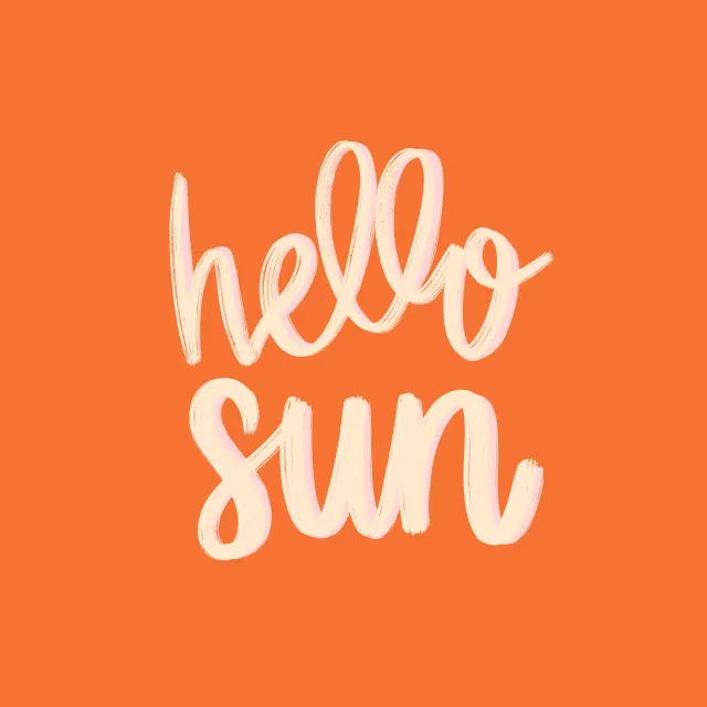 Kissen Hello Sun Orange