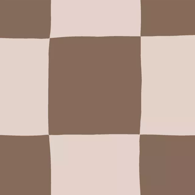 Bettwäsche Schachbrett Karo Braun Beige